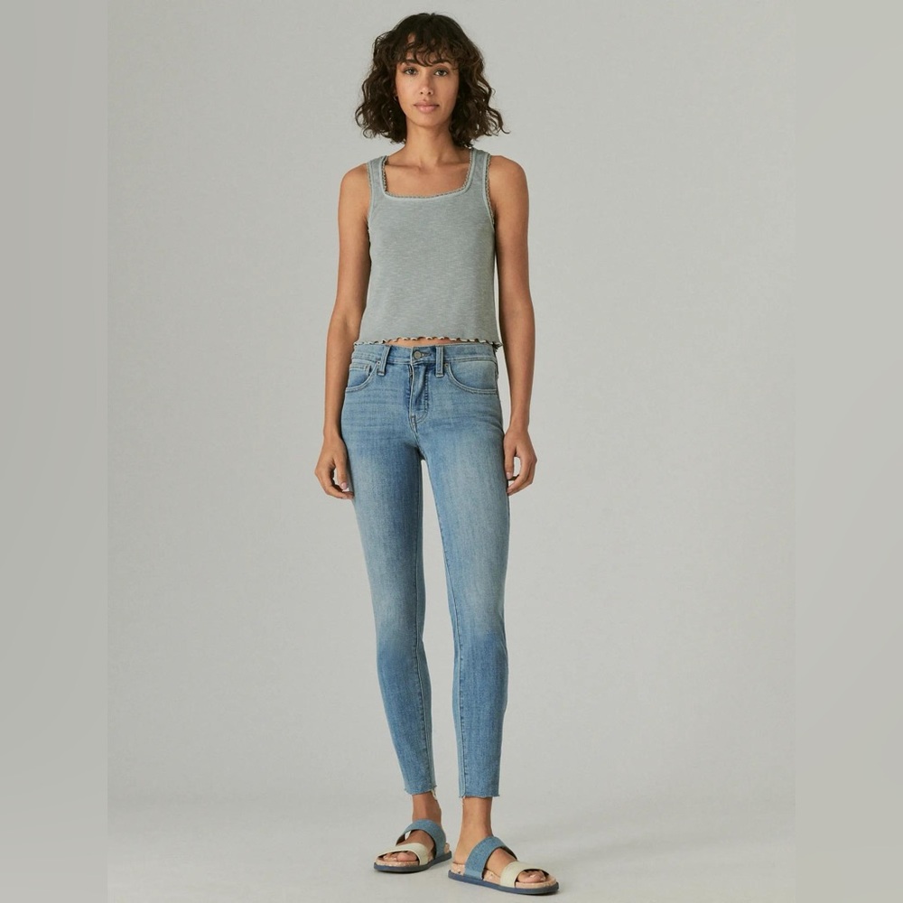 Lucky Brand Ava Super Skinny Mid Rise SZ 8